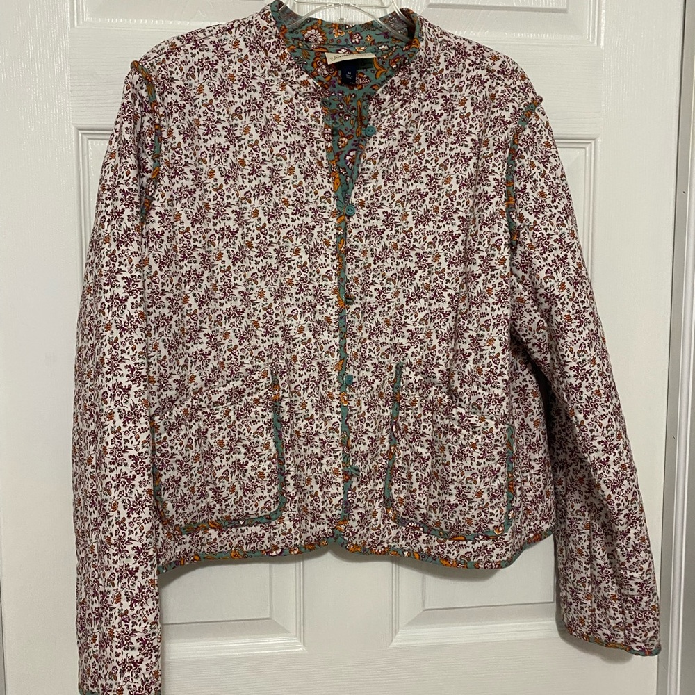 Quilted floral jacket
